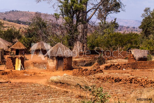 Picture of African village